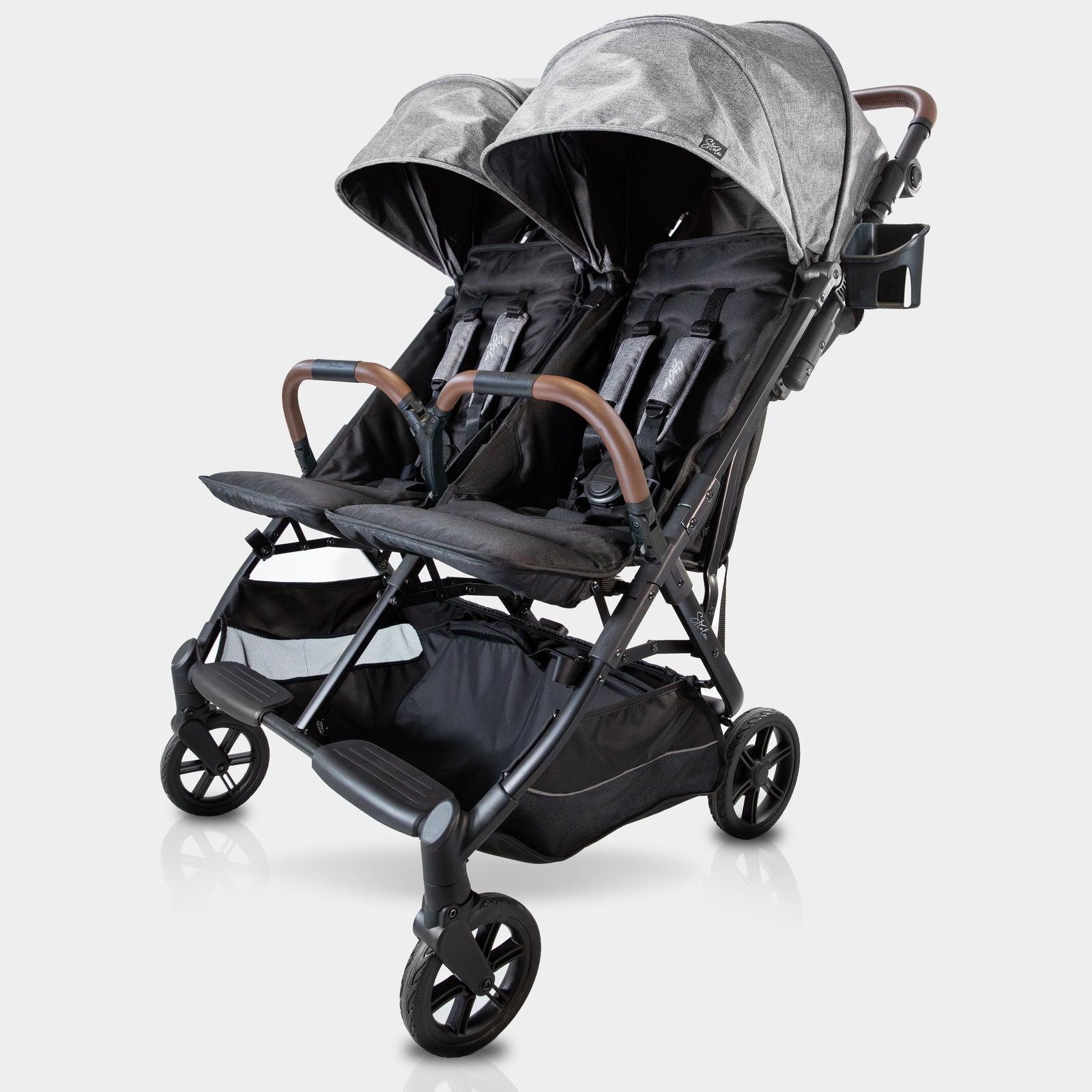 double stroller with reclining seats Strolee Compact Side by Side Double Strollerv²